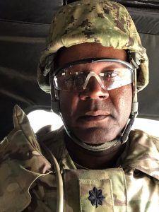 Man in military uniform